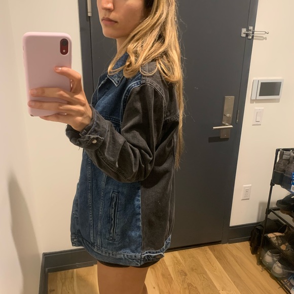 Color Block Denim Jacket - Picture 7 of 8